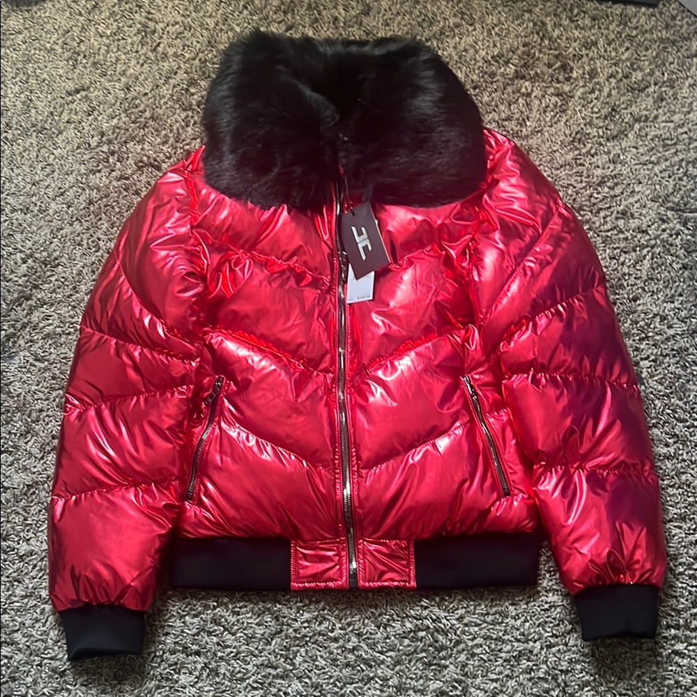 Brand Red Puffer Jacket